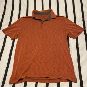 Mens Orange Polo